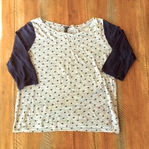 J.Crew Women’s Color Block Blouse Top Medium